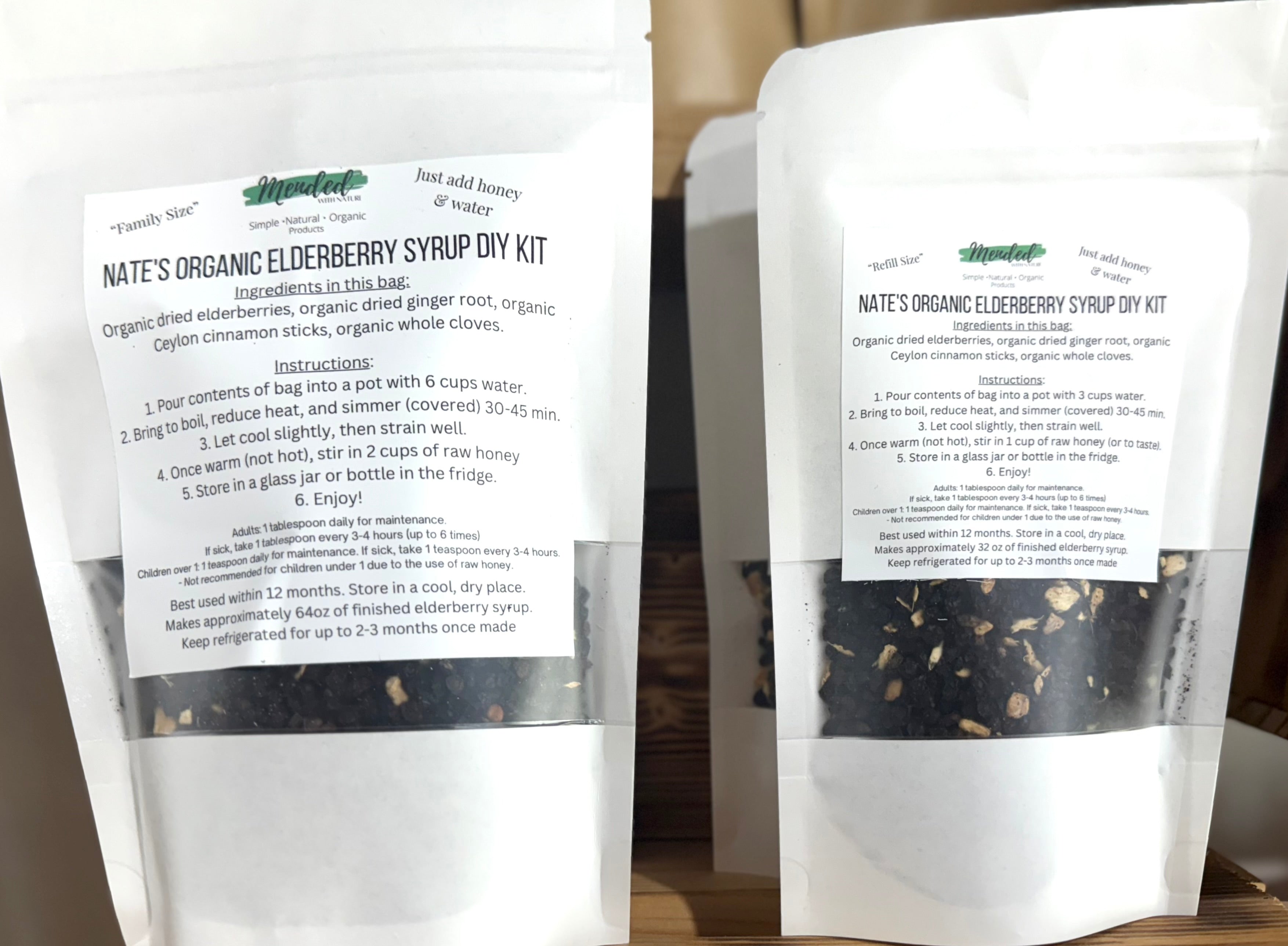 Organic Elderberry Syrup DIY Kit
